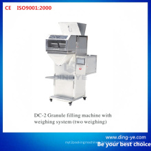 Granule Filling Machine with Weighing System (two weighing)